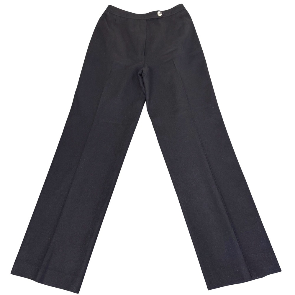 Evan-Picone Dress Pants Women 8 Vintage Saks Fifth‎ Avenue Wool High Waist Black